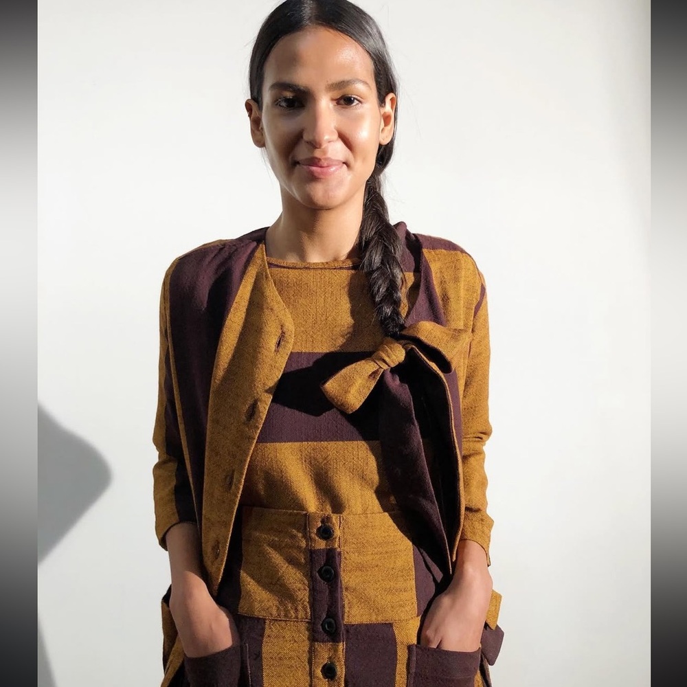ace&jig Boxy Top in Charlie Textile XL